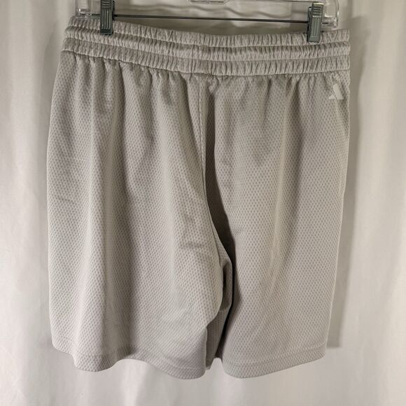 KU Jayhawks Basketball Adidas Shorts Men's Large White Mesh 7" Inseam Drawstring - Picture 8 of 9